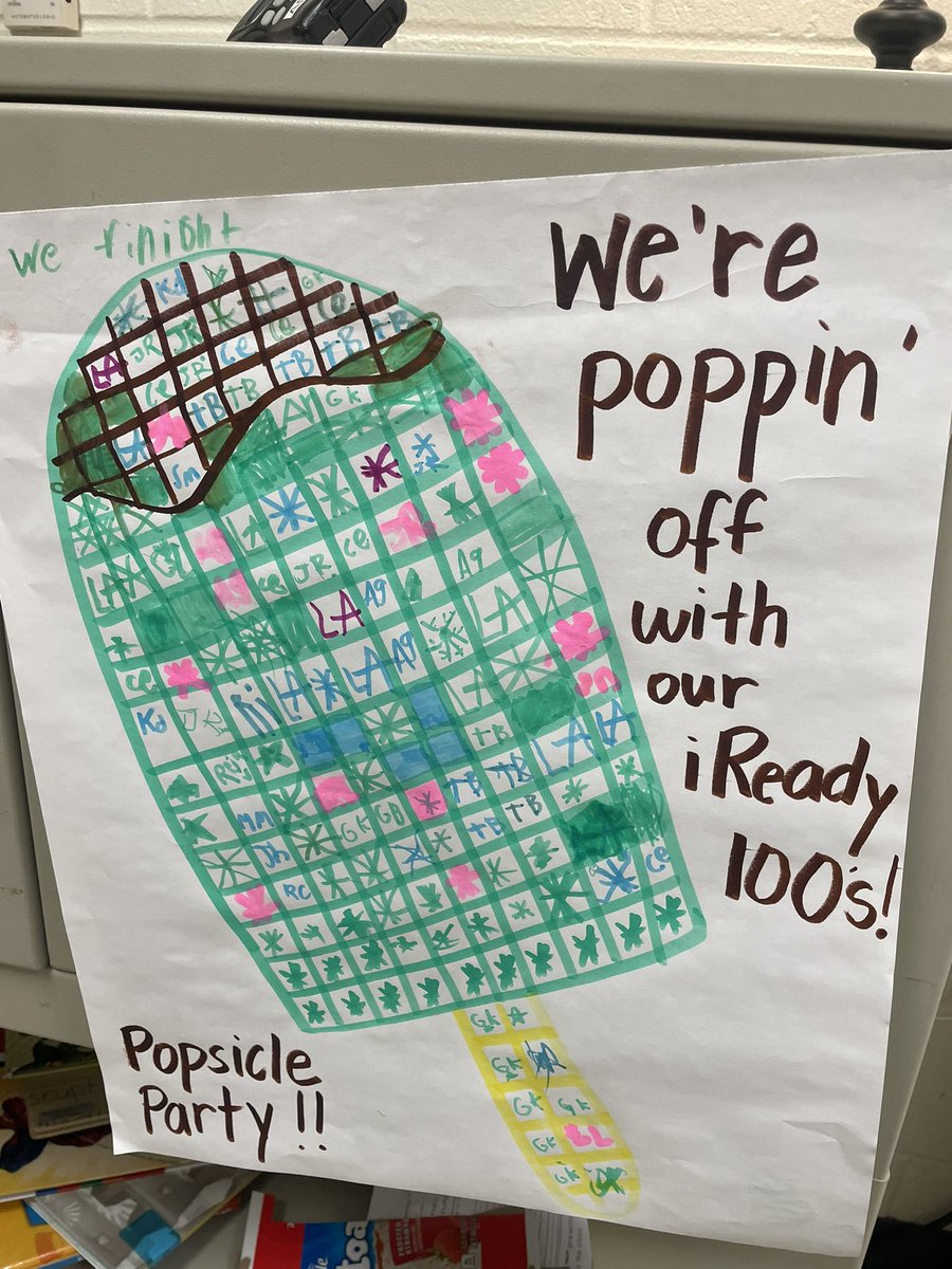 Popsicle party for all our <a href="/iReady/">i-Ready</a> 100%s!!! <a href="/ClarkCreekSTEM/">Joey Moss</a> <a href="/CLaneLiteracy/">CLane</a>