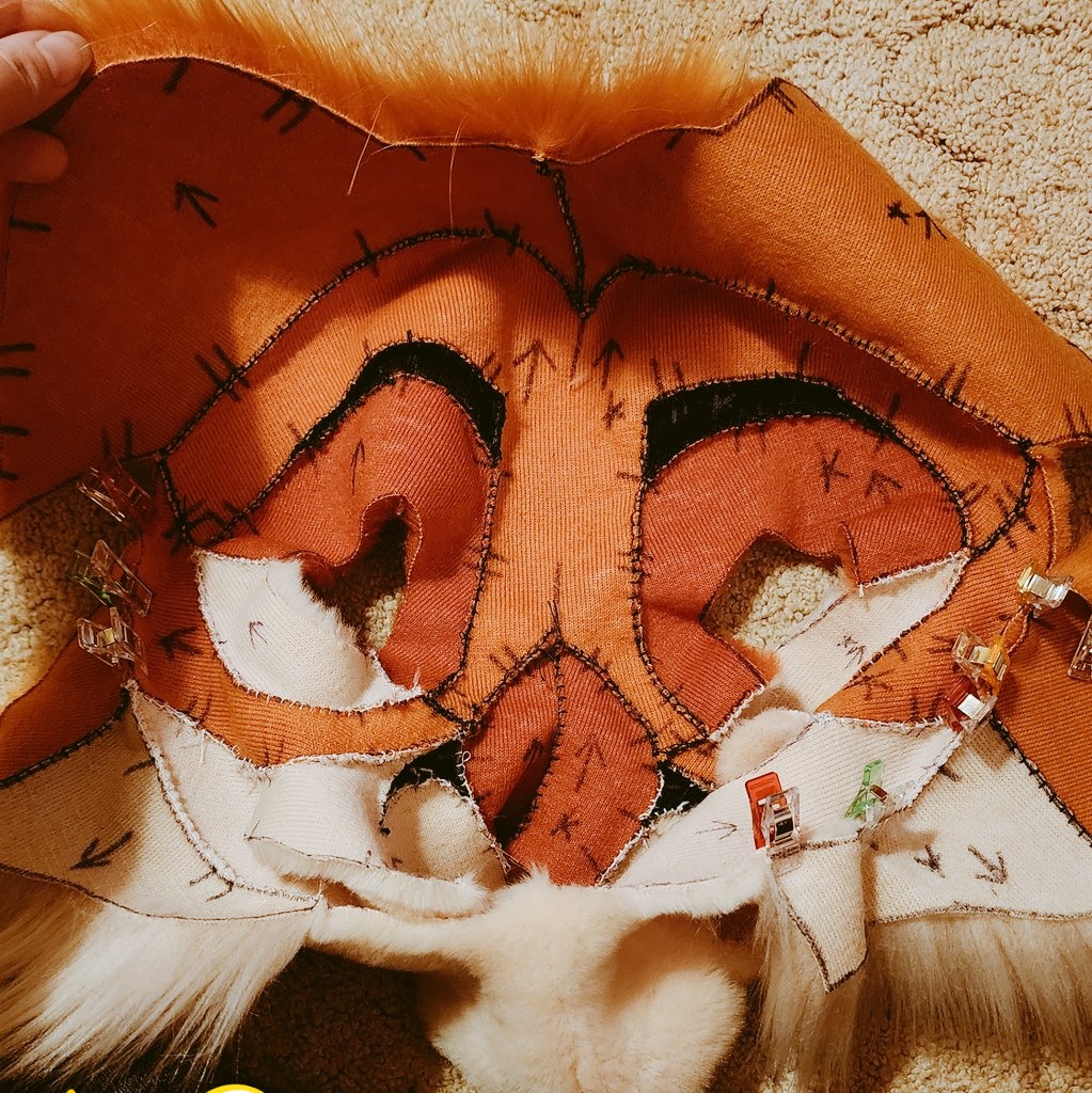 RegalBeansSuits's tweet photo. Fox skin! It's always so fun putting it together! https://t.co/zrjwZb2WXE