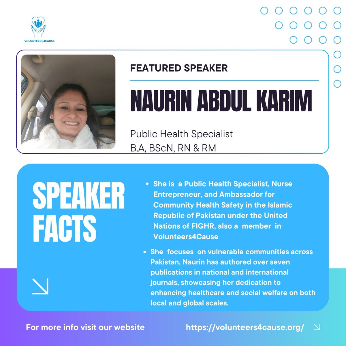 V4Cause's tweet photo. Join us for the International Women's Day 2024 webinar with Naurin Abdul Karim:

Date: Sunday, March 10th, 2024
Time: 5:00 PM (WAT)
Registration link: (https://t.co/No3DqBuzbw)
Event Link: (https://t.co/jzFOB7PF7L) https://t.co/r1NwgUuSk1
