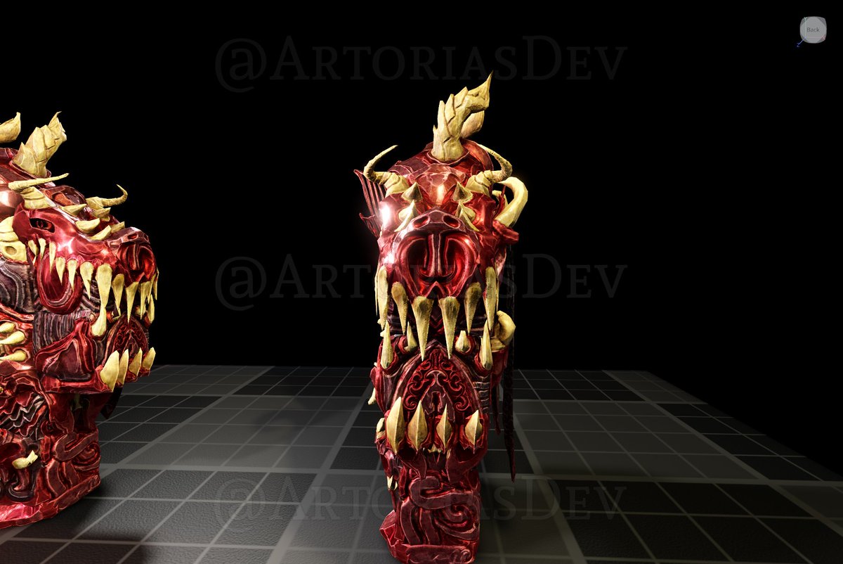 Without a doubt the most difficult model I have ever made, more than 20 hours doing it. all photos takes in Roblox studio (btw it's the first armor I make) #Roblox #RobloxDev #robloxstudio #robloxart