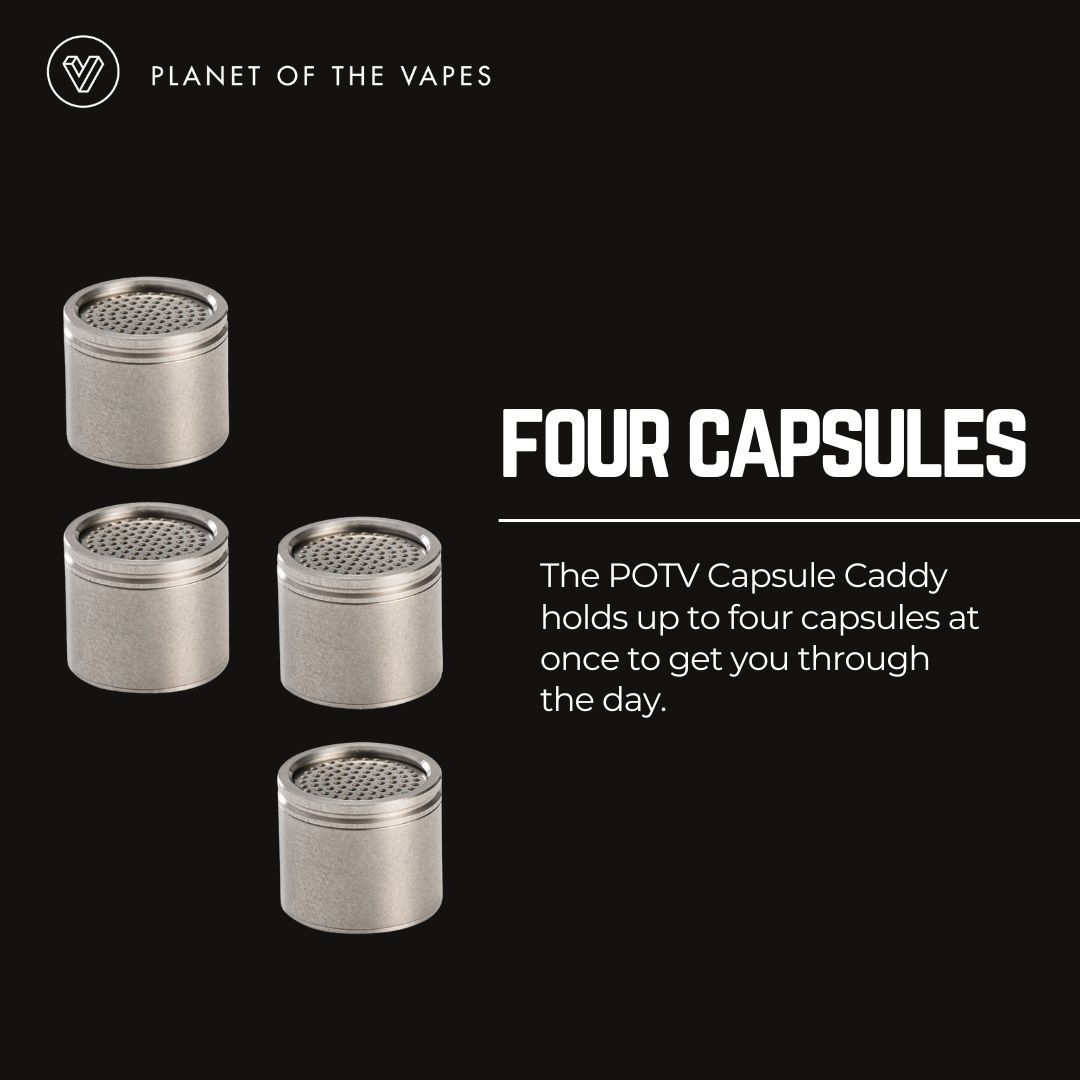 POTVlife's tweet photo. The POTV Capsule Caddies ensure you’re always ready to load your sessions at a moment’s notice.

Pack em’ up and hook it onto your keychain for easier, on-the-go sessions.

Available now! 

#vapor #potv #planetofthevapes #vaporizer #vaping #portablevape #potvlife #potvlobo https://t.co/5Scqut2NkO