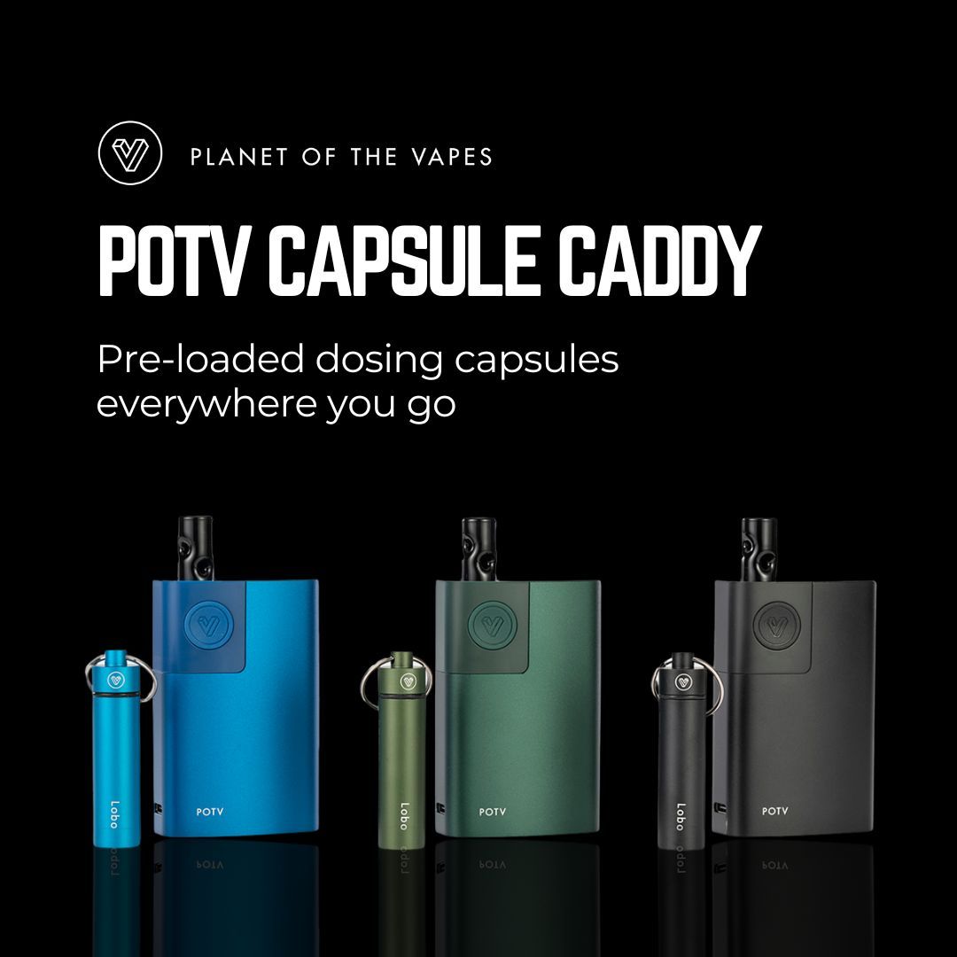 POTVlife's tweet photo. The POTV Capsule Caddies ensure you’re always ready to load your sessions at a moment’s notice.

Pack em’ up and hook it onto your keychain for easier, on-the-go sessions.

Available now! 

#vapor #potv #planetofthevapes #vaporizer #vaping #portablevape #potvlife #potvlobo https://t.co/5Scqut2NkO