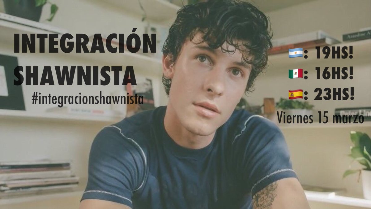 —— INTEGRACIÓN SHAWNISTA!!!

Hola! Aquí os traigo una esperada integración shawnista, shawn se manifestó y apareció y ahora es nuestro turno!

Usa el #integracionshawnista el Viernes 15 de Marzo, cuebta tu canción fav, etc etc!

Nos vemos!!📀🎬🫶🏻💗
(cualquier duda dm!)