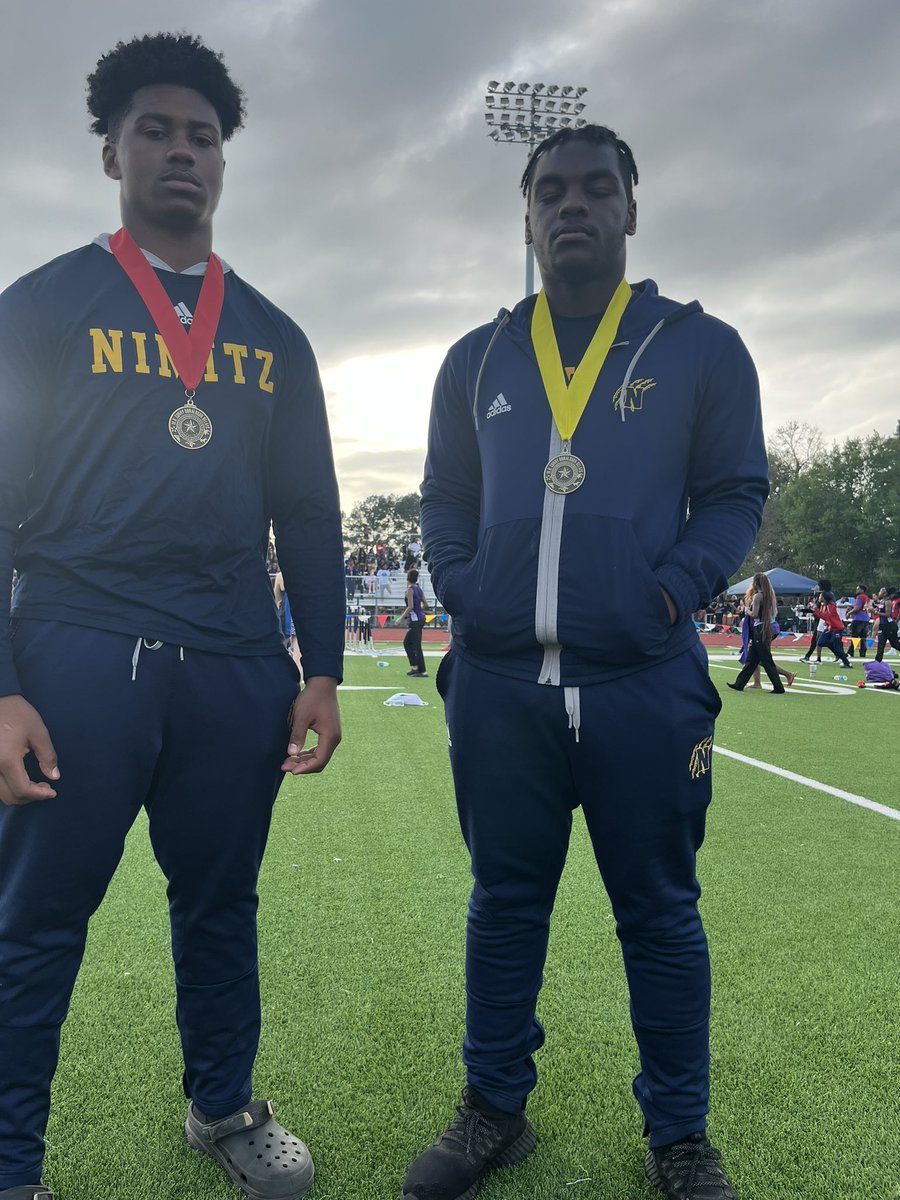 Nimitz Football (@nimitzfootball2) on Twitter photo Congratulations to our throwers @aj_1andonly and <a href="/BIG_mf52/">Kedrick Johnson</a> 2nd and 5th. Thanks <a href="/coachdavisoline/">Coach Davis</a> Congratulations to our throwers @aj_1andonly and <a href="/BIG_mf52/">Kedrick Johnson</a> 2nd and 5th. Thanks <a href="/coachdavisoline/">Coach Davis</a>