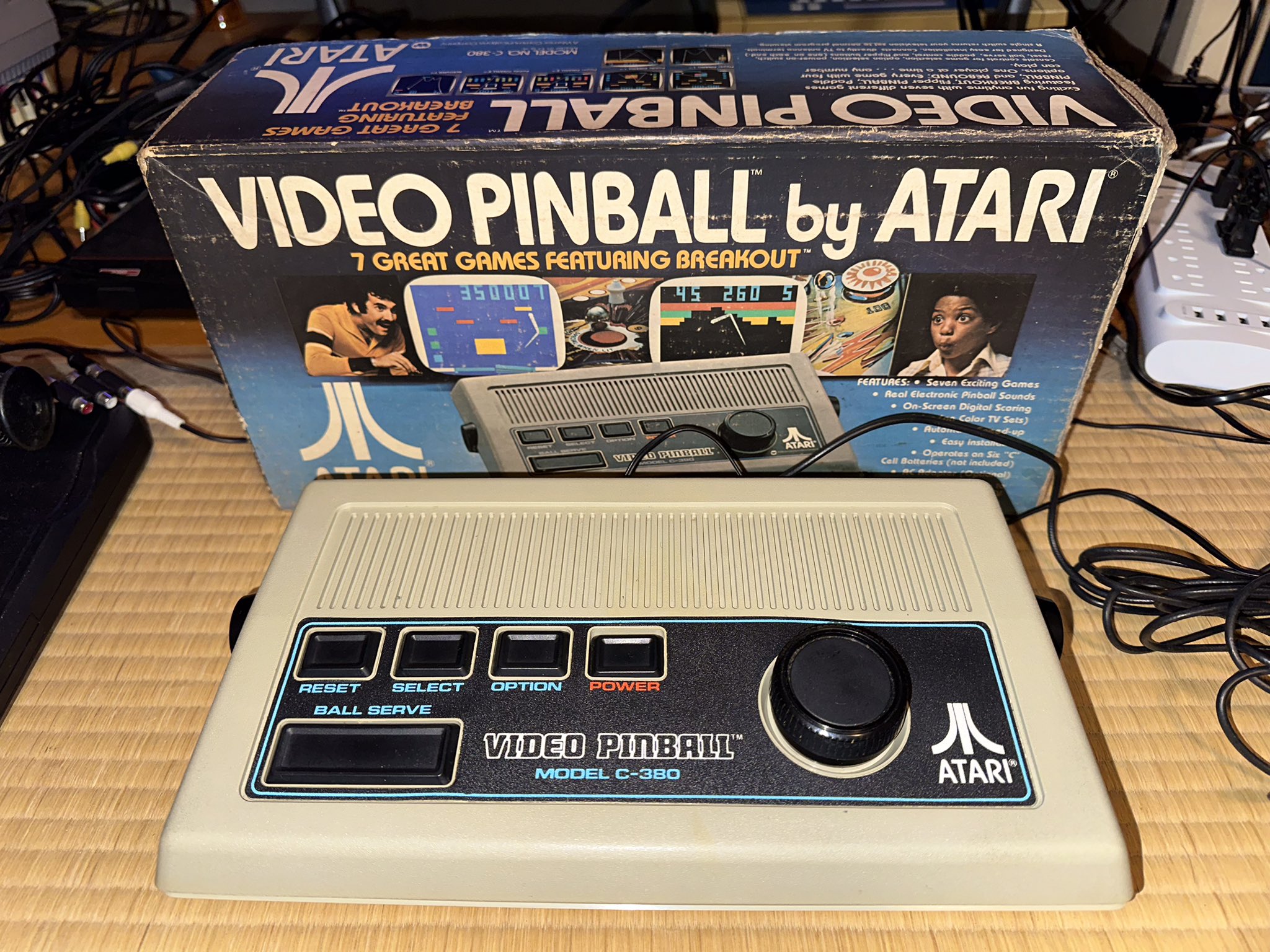 ATARI ビデオピンボール C-380 Vintage Atari Video Pinball Game Console Model C-380 NO