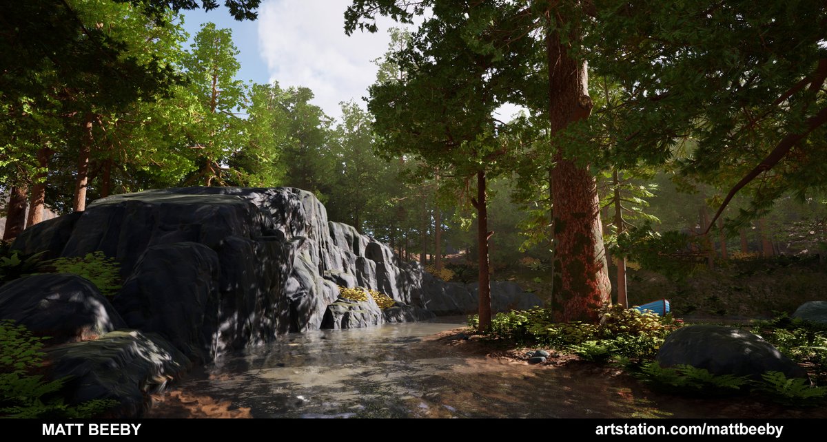 vaccaro3d's tweet photo. Great looking environment @MattSBeeby created for Organic World Building class!
Loved watching Matt's skills improve every week, the hard work he put into learning new processes and to see him build out a scene where he created everything. More shots here: https://t.co/GB7qk8rP5V https://t.co/RAUEI85j48