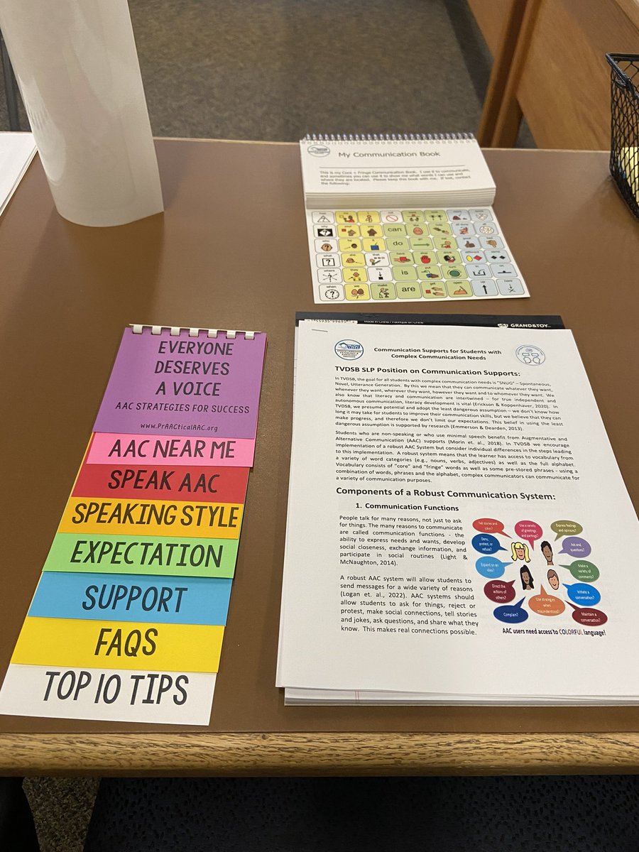 SLPs delivered several days of system Professional Learning for Secondary Developmental Education (DE) Classroom Teachers. Learning goals included understanding how and why students communicate and incorporating AAC to create accessible and inclusive spaces in DE classrooms!