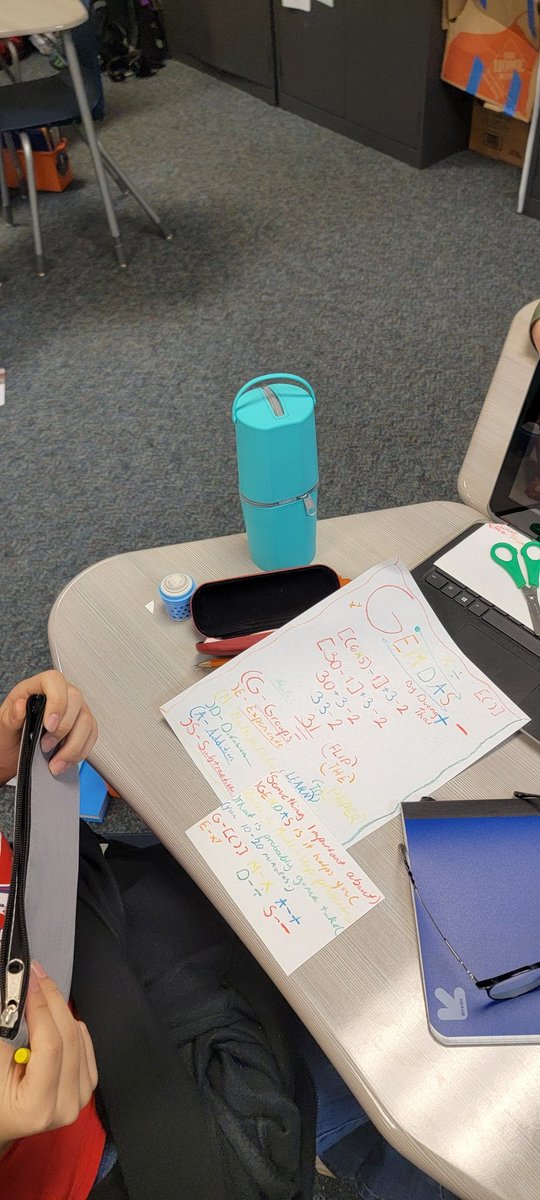 MrsE_Math_Queen's tweet photo. Ms. Palmer's class working on their album covers of academic vocabulary. Thank you for implementing the learning from PLC. @TWE_Texans @FortBendISD #JigsawSell #5thGrade https://t.co/5P6SDrY19A