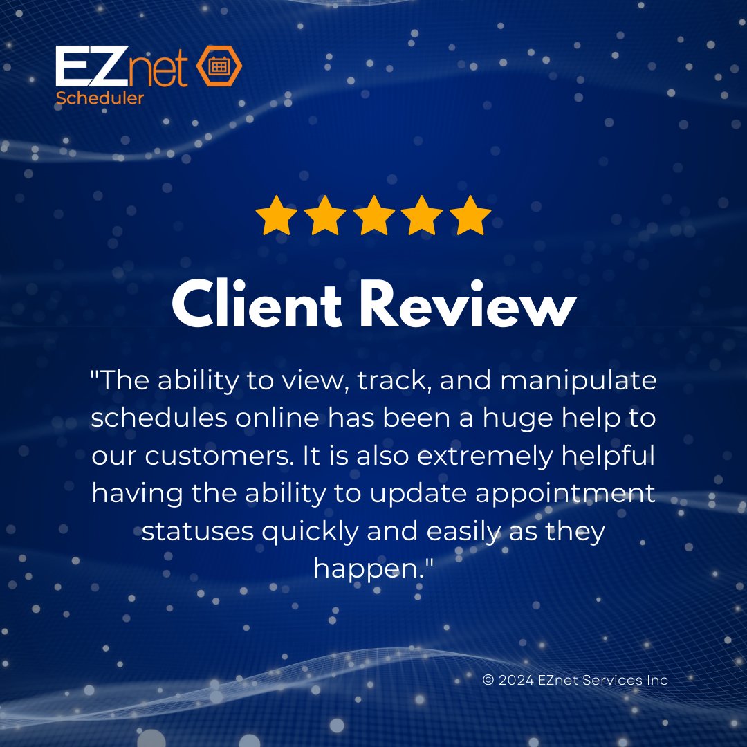 Scheduler_EZnet's tweet image. Your scheduling could be this effortless too. 🌟 Discover how EZnet Scheduler can transform your business.

Schedule your personal demo: eznetscheduler.com/Calendar/EZnet…

#EZnetSchedulerSuccess #ClientLove #SchedulingSimplified