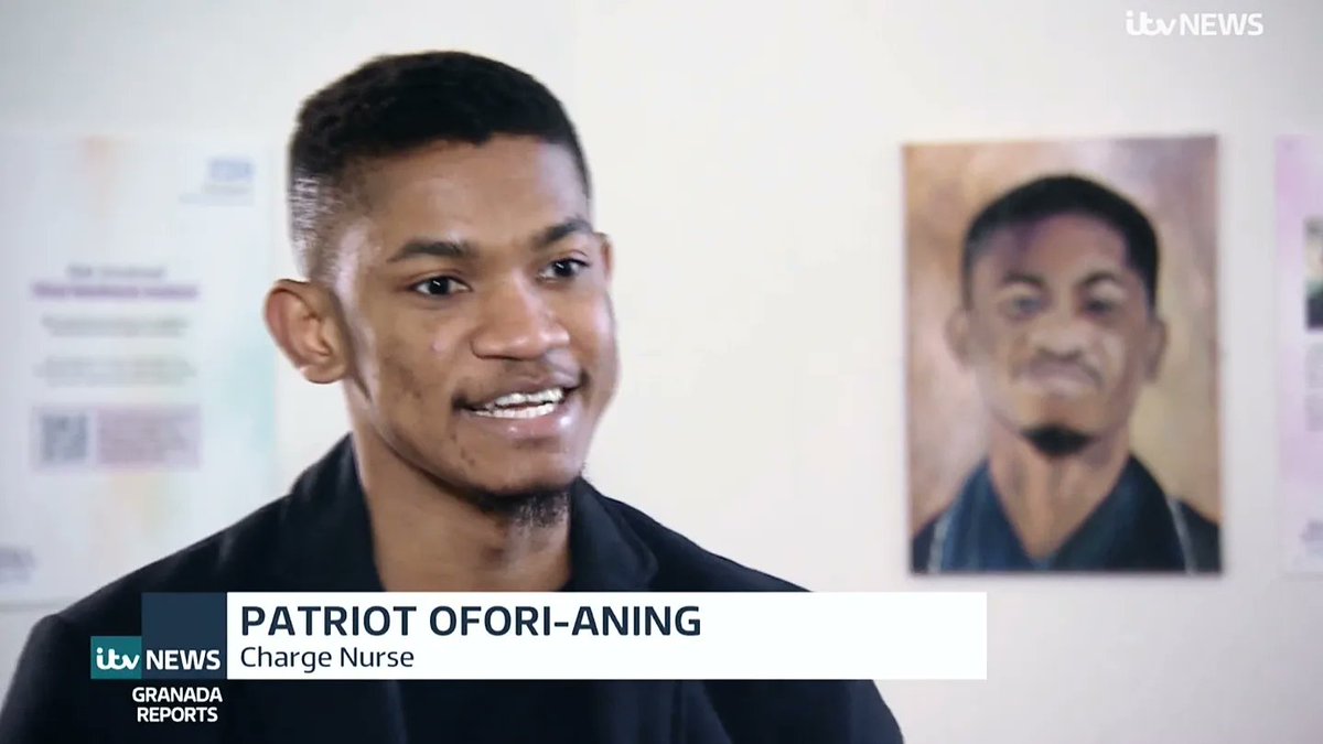 PatriotOfori's tweet photo. As a lover of art, proud to be able to promote culture and art with my Covid story in this commemorative project brought to light by @StockportMBC &amp; @StockportNHS as captured by ITV @GranadaReports Well done to everyone involved in such a monumental programme.

Proudest moments! https://t.co/MAPTNVM3Hk