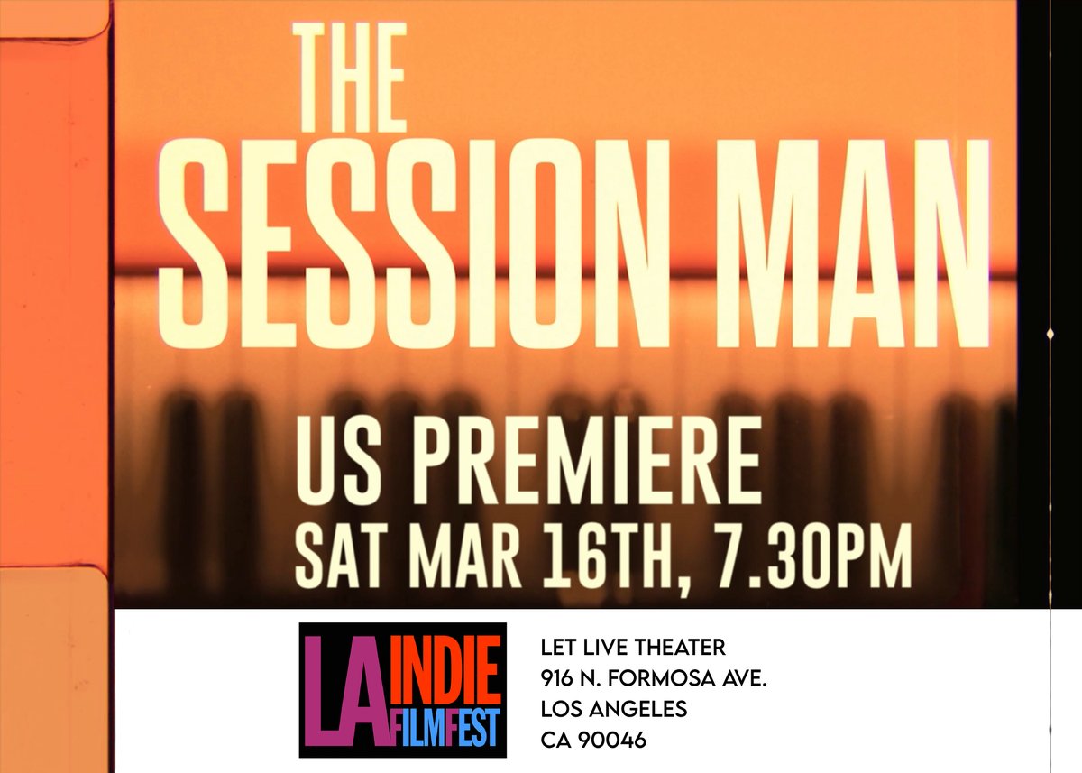 TheNickyHopkins's tweet photo. US Premiere of The Session Man (Nicky Hopkins documentary) - closing film of LA Indie Film Fest! 7.30pm Sat 16th March in West Hollywood.
@lafilmfestivals @SessionManFilm #lafilmfestivals #LAFilmFest #rockdoc #rockhistory #LAIndieFilmFest #NickyHopkins #TheSessionMan https://t.co/DtrS5jjYUE