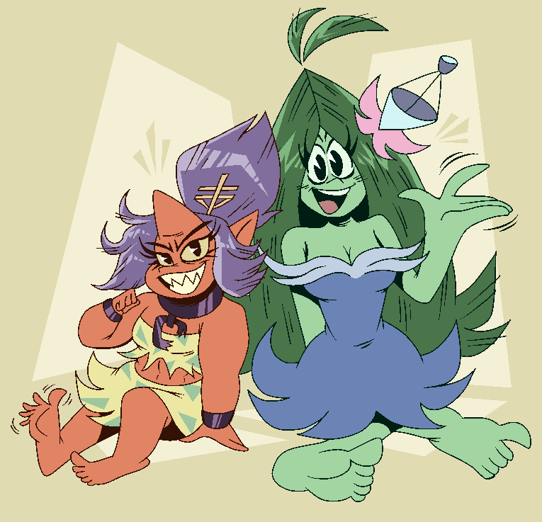 Some Gargantu Gals for @aaronchenart since it was his b-day yesterday!