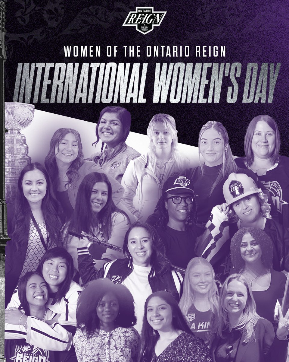 Today we're celebrating the amazing women in our organization. On and off the ice, thank you for keeping the #ReignTrain rollin'! Happy #InternationalWomensDay! 💜