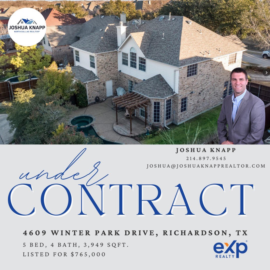 We are #undercontract in #richardson tonight! What a day in real estate. So thrilled for my clients! #knappknowshomes #thankful