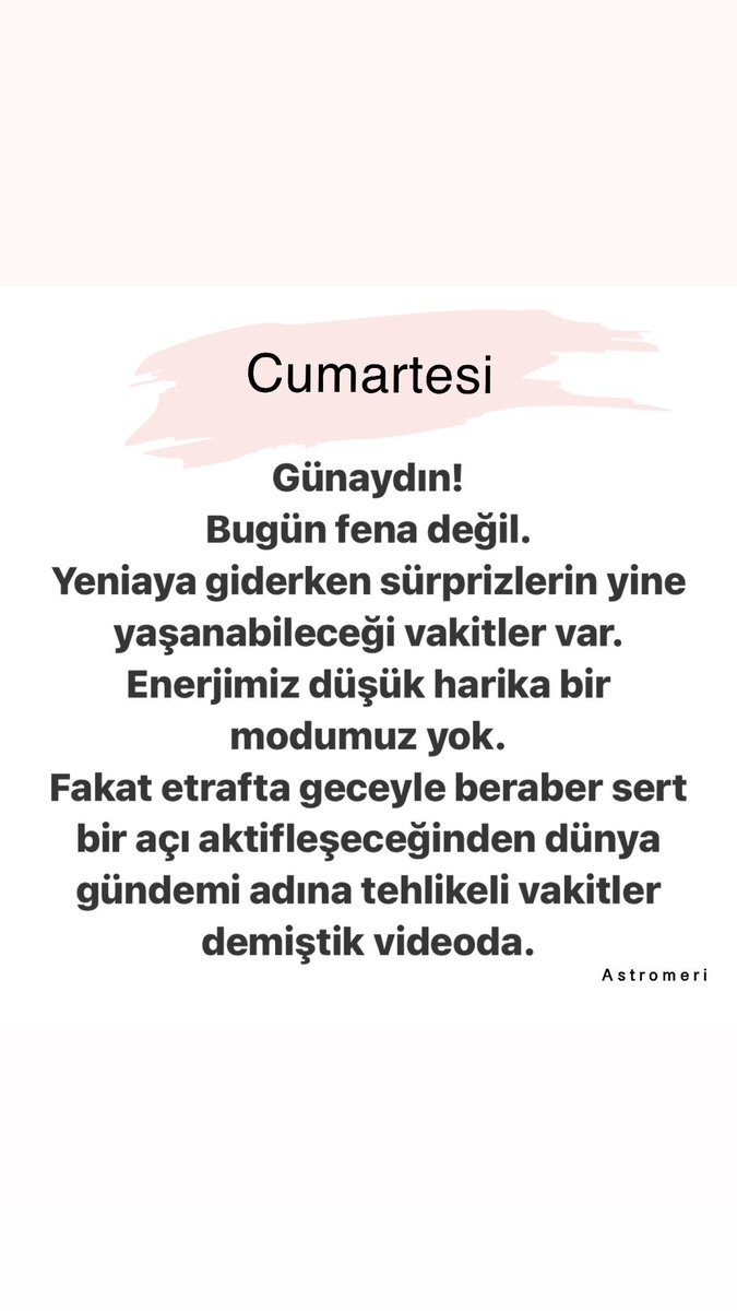 #cumartesi #astroloji #astromeri #9mart