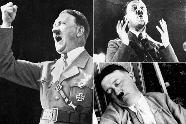 SaltySeaBeast's tweet photo. Joe Biden and Hitler have much in common. Both  screamed and shouted angrily during speeches and afterwards went back to being tired old sleepy Joe’s. https://t.co/s9P33h8MDD