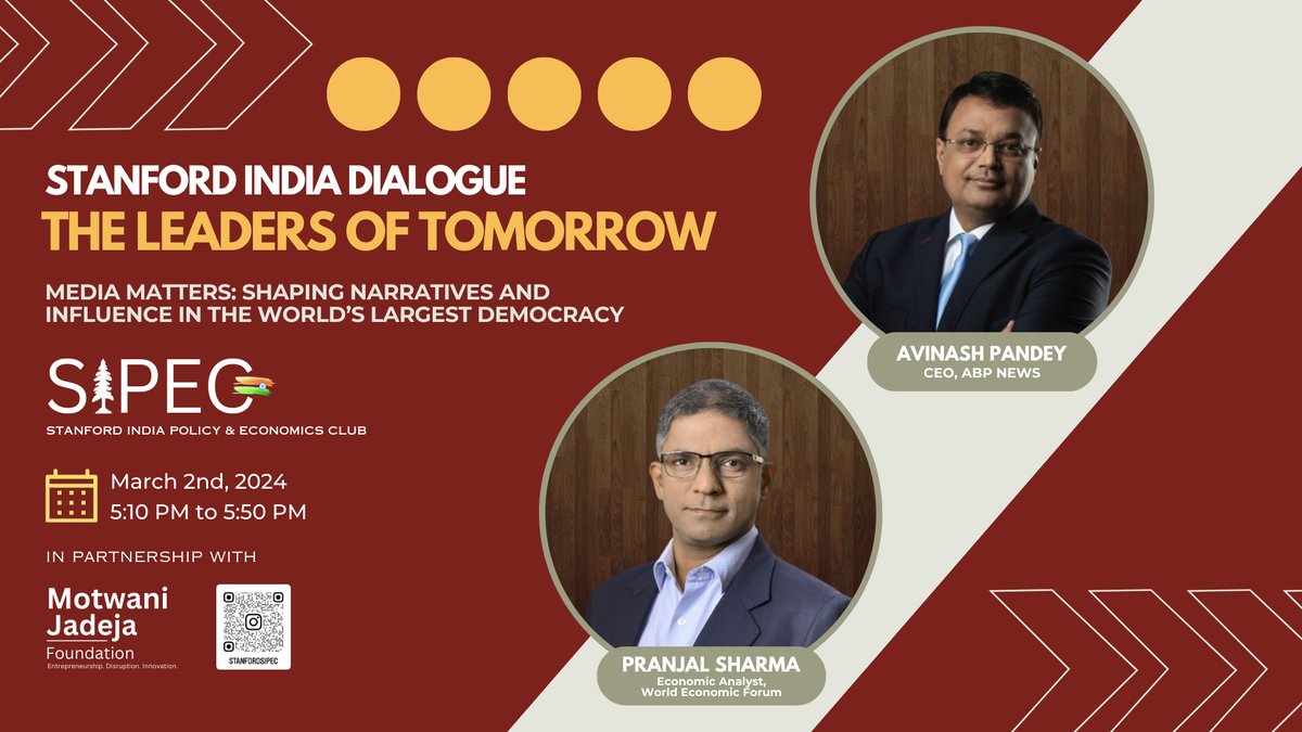 Stanford India Policy and Economics Club tweet media