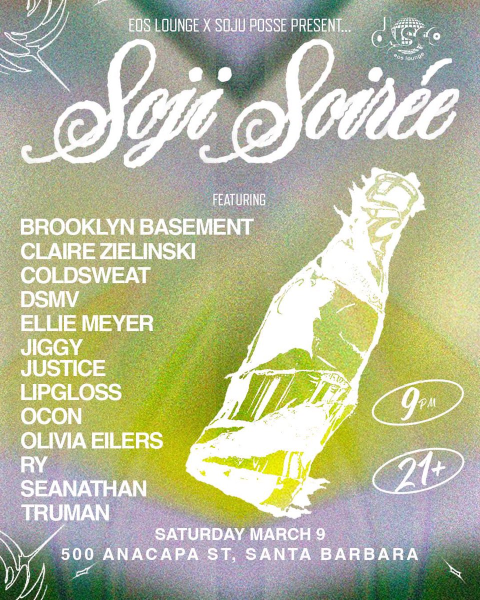 Santa Barbra tomorrow 

Grateful to be a part of this amazing line up 🙏🏽✨