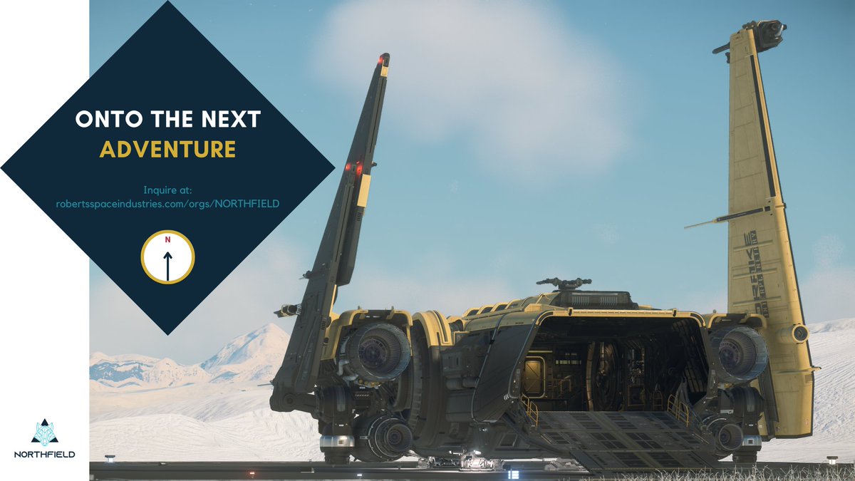 It's time to join an Org...

robertsspaceindustries.com/orgs/NORTHFIELD

#StarCitizen
