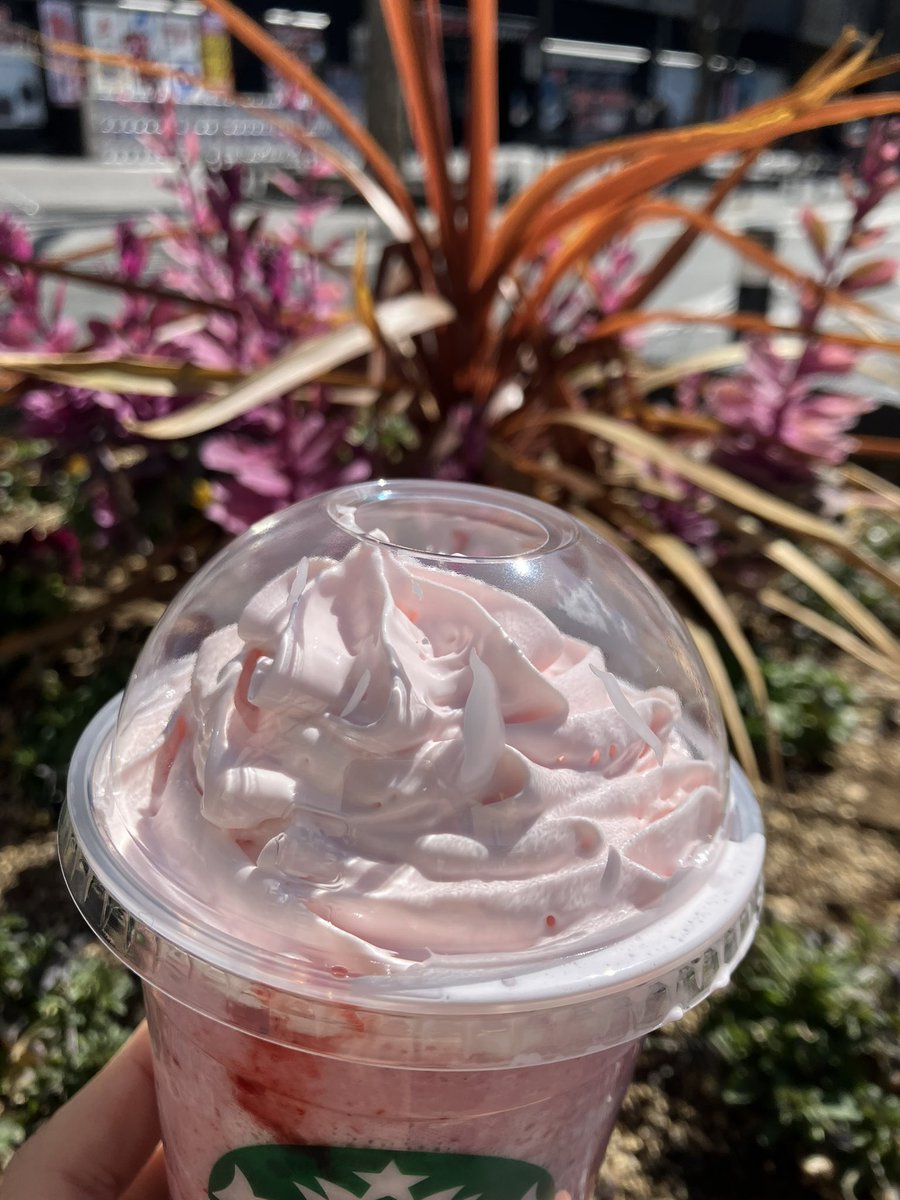 KiWAMI86's tweet photo. 一部店舗のフラペチーノめっちゃ美味しかった🍓 https://t.co/X5mhqqITni