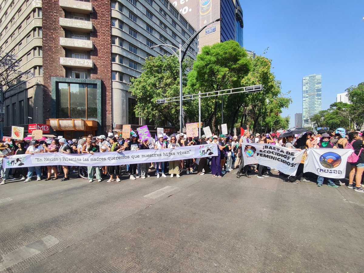 musaaorg's tweet photo. ¡Mujeres contra la guerra, mujeres contra el capital! Mujeres contra el sionismo y extractivismo neoliberal 🇵🇸💜✊🏽 #8marzo2024 #DiaInternacionalDeLaMujer #8deMarzo #PalestinaLibre #EcofeministasPorLaPaz ✨ https://t.co/uWqD0we2BE