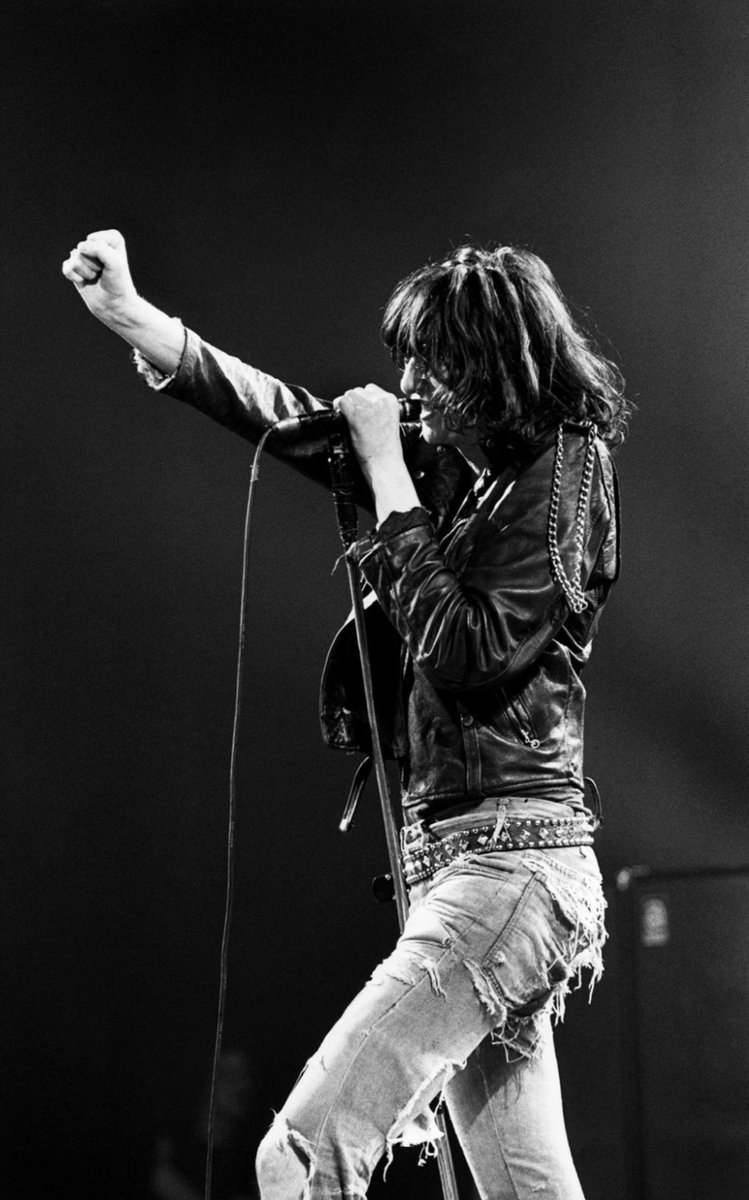 46 years ago today Joey Ramone of the Ramones performing at the Palladium in New York City, March 9, 1978 Photo by Ebet Roberts #punk #punks #punkrock #joeyramone #ramones #history #punkrockhistory #otd