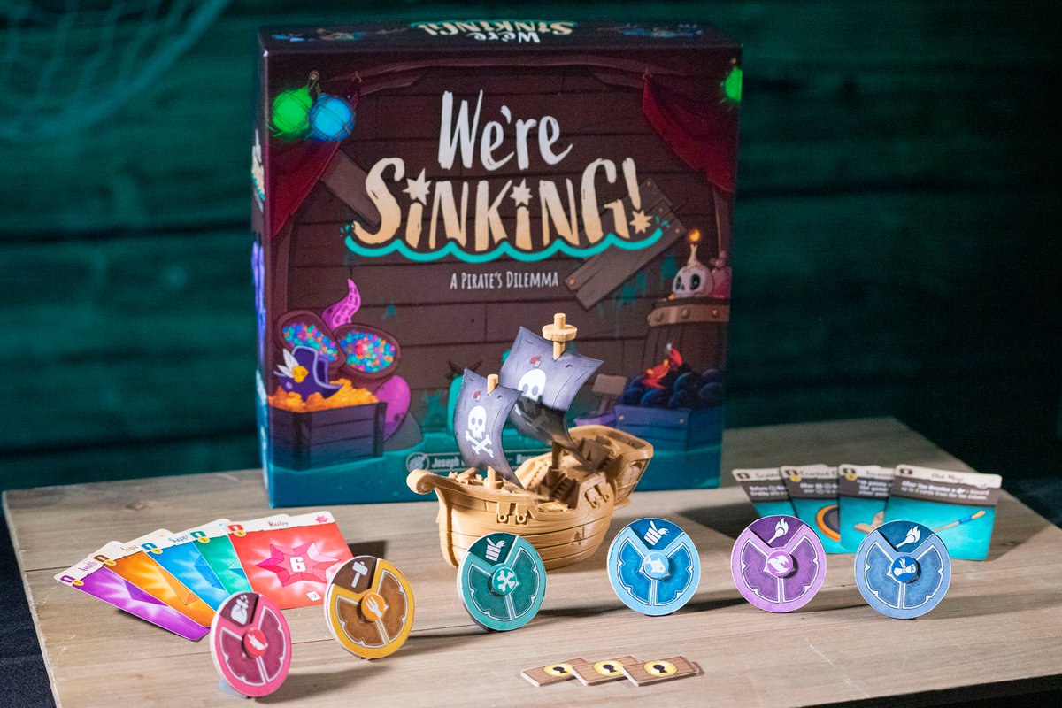 Joe_Ludamus's tweet photo. I'll be demoing We're Sinking at @AwesomeCon today from 11am-1pm and playtesting Toppings @BreakMyGameG from 1-4pm. In the board game room #146. Come say hi! #AwesomeCon #boardgames https://t.co/WD8ETRVPNP