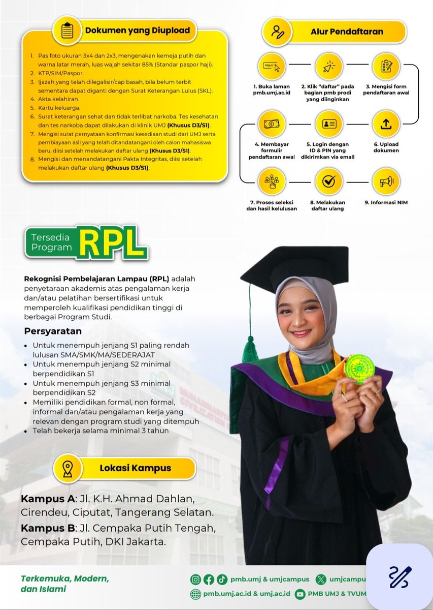 rinsakura88's tweet photo. Alur Pendaftaran Universitas Muhammadiyah Jakarta juga tersedia program RPL https://t.co/a0ALxZxizq
