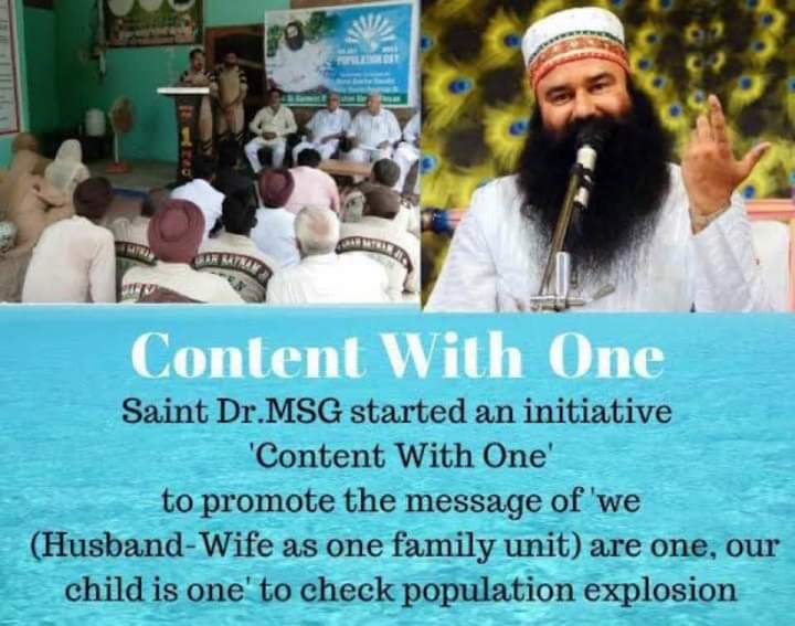 #ContentWithOne 

Saint Ram Rahim Ji