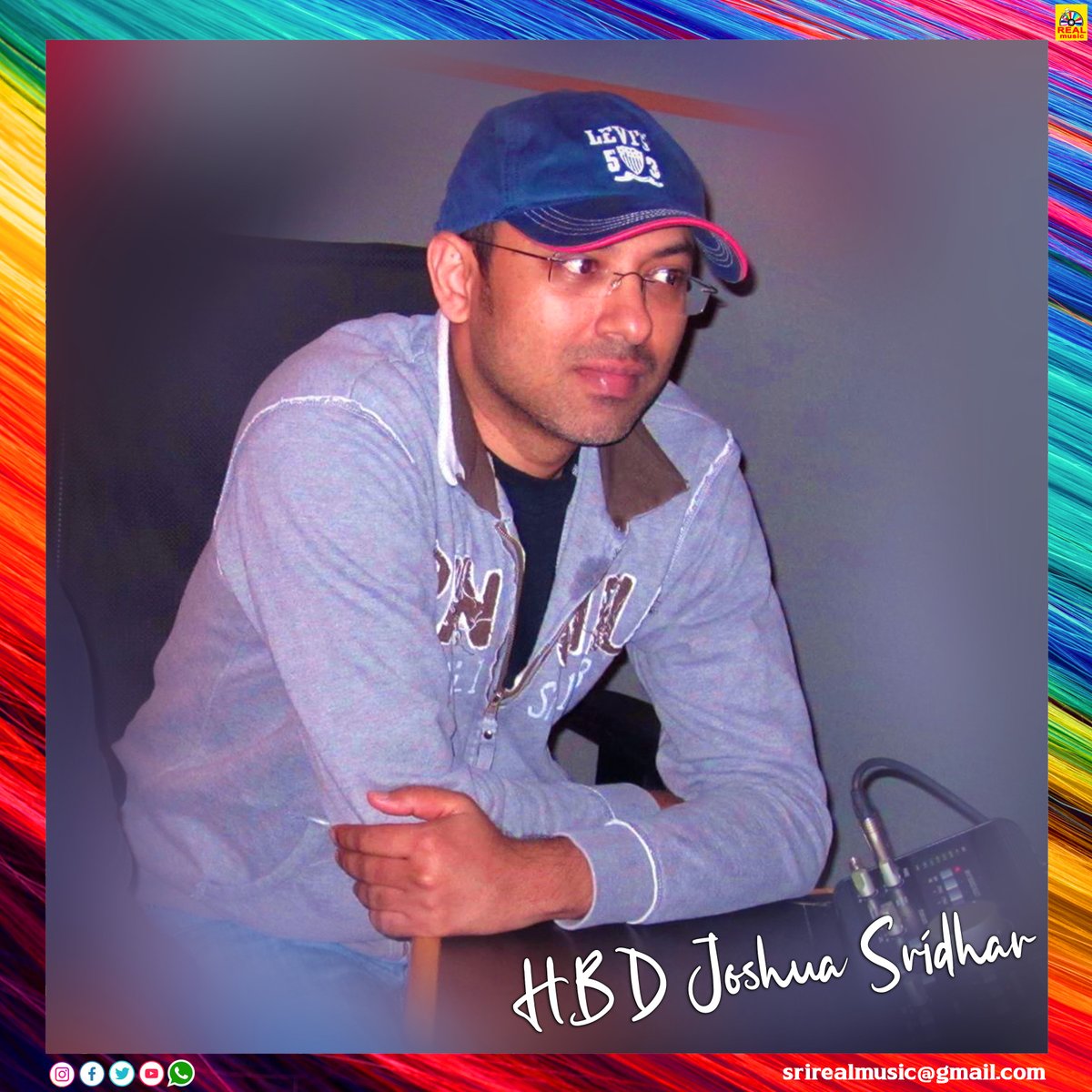 இசையமைப்பாளர் ஜோஷுவா ஸ்ரீதர் அவர்களுக்கு பிறந்தநாள்!  
#JoshuaSridhar | #HappyBirthdayJoshuaSridhar | #HBDJoshuaSridhar | #realcinemas2007