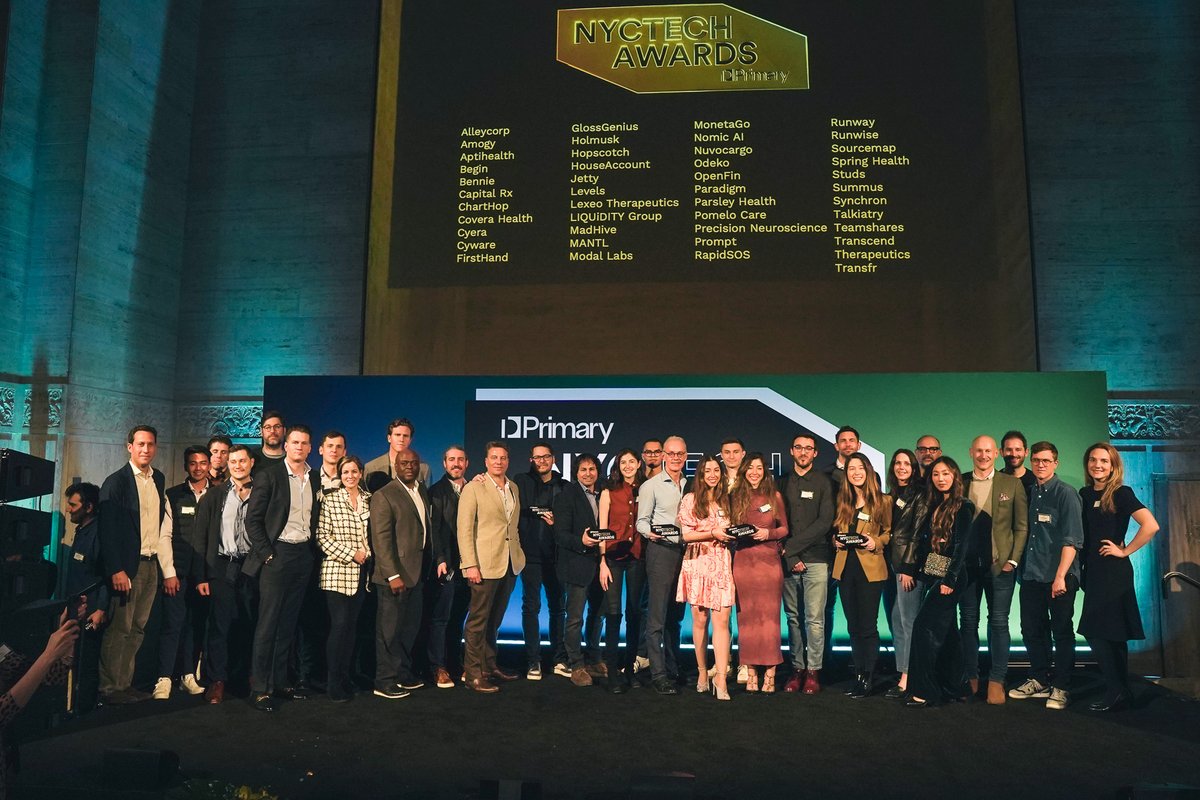 I feel very lucky to work with the amazing <a href="/glossgenius/">GlossGenius</a> team, and to watch <a href="/DCohenShohet/">DanielleCohen-Shohet</a> and Leah Cohen-Shohet's partnership. It was extra special to get to honor them  at the <a href="/PrimaryVC/">Primary</a> NYC Tech Awards🏆

Congratulations!