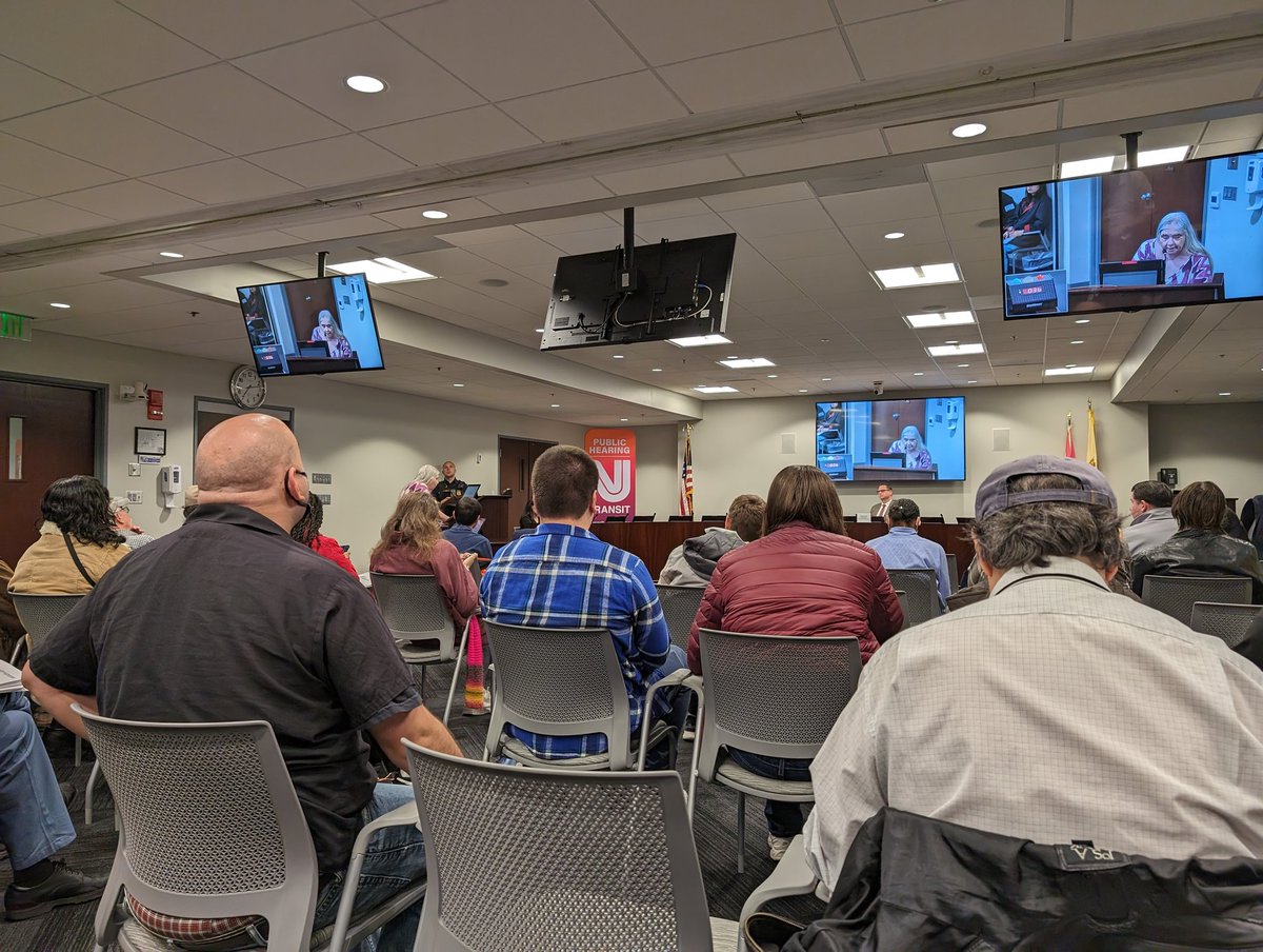 Packed house at @NJTransit HQ in Newark for final hearing for NJT fare hikes. Comment deadline is midnight tonight but it's Friday Night Lights right now. More than 30 speakers testifying in a room that is wired for virtual options. Riders saying loud & clear no 15% fare hike