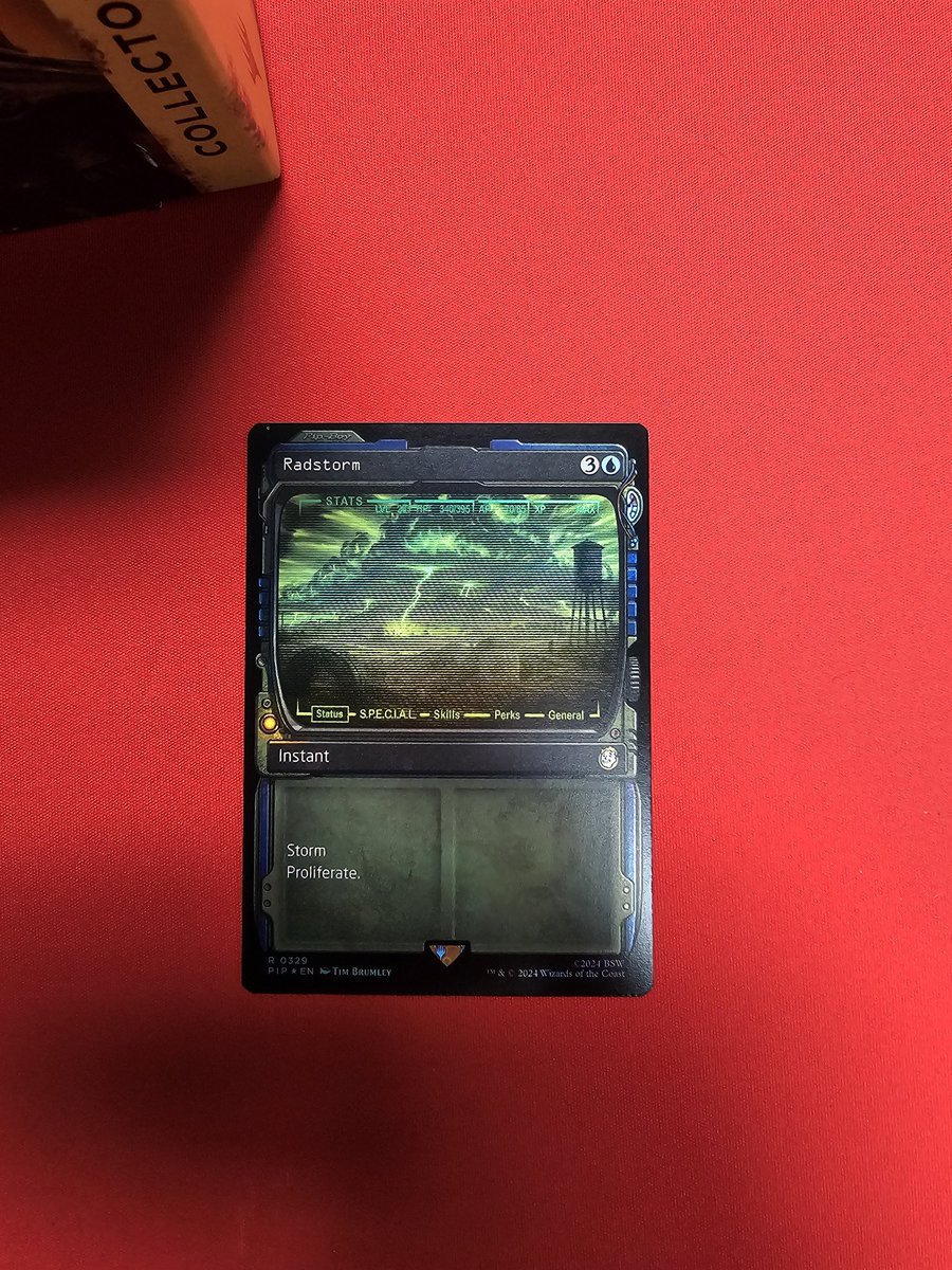 mathilljr's tweet photo. Crimpy Radstorm Foil. Fun. #FalloutMtG https://t.co/3MjAr72oJY