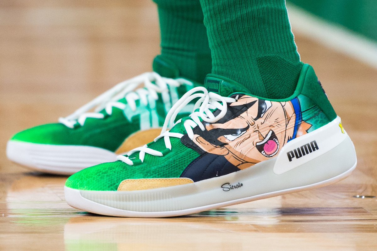 PasionBasketNBA's tweet photo. Zapatillas de jugadores NBA inspiradas en personajes de Dragon Ball https://t.co/8VT1xZ4adG
