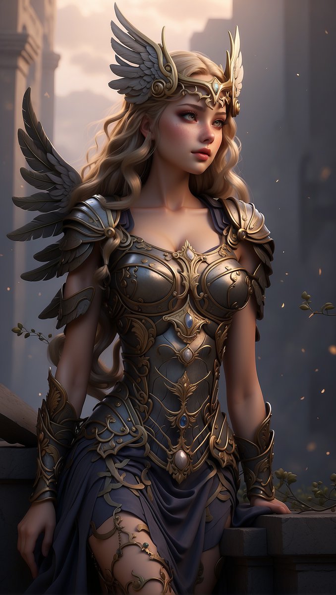 acgoodchild's tweet photo. Image created using https://t.co/G0qLbuCFvG 
Valkyrie maiden using 3D Animation style. https://t.co/1ftRbxxLLH