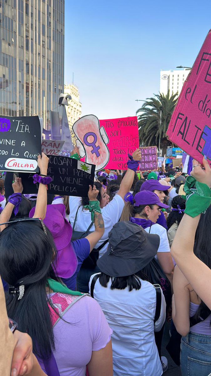 10MPodcast's tweet image. Hoy marchamos por las que ya no están, por las que nos faltan y para que todas podamos salir a la calle libres y sin miedo 💜. #NiUnaMenos