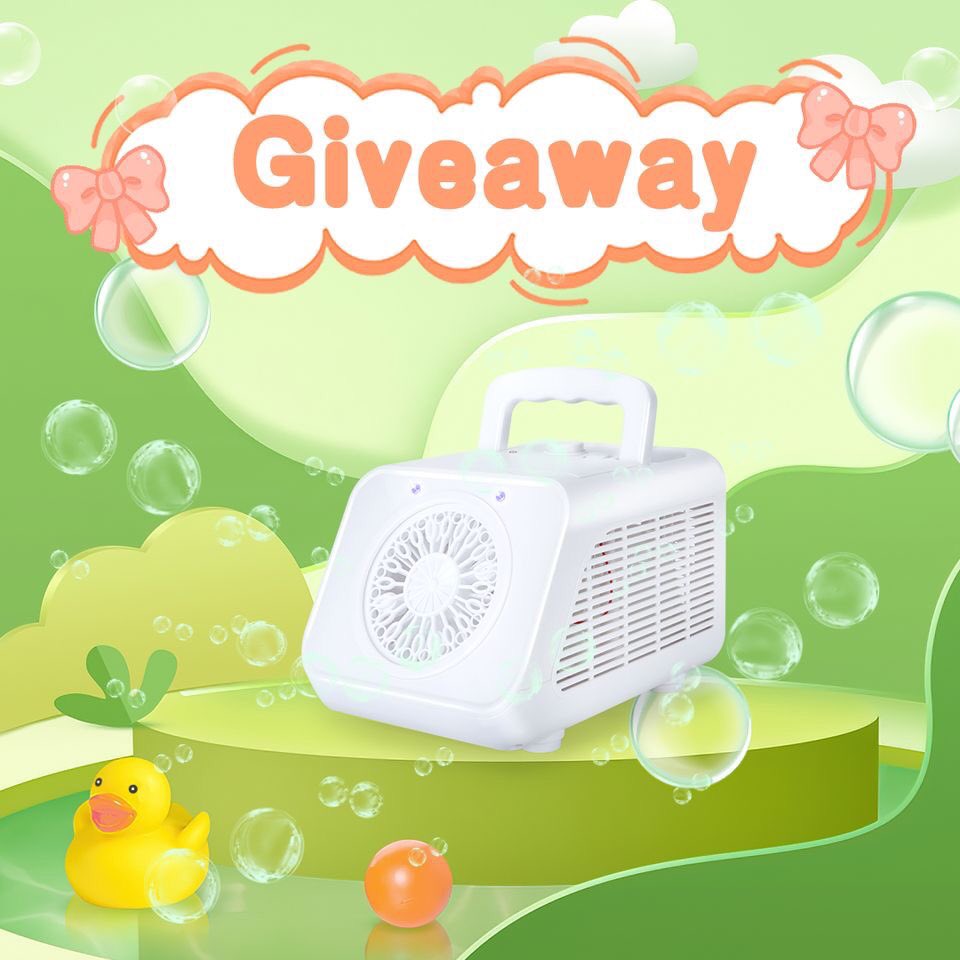 Tokidaring's tweet photo. GIveaway!1 lucky winner will receive a  Bubble Machine to add some extra fun to their celebrations!
How to Enter:
1.Follow us.
2. Like this post❤
3.share this post
4.Tag a phenomenal woman in your life on the comment and share why she inspires you ! 💪💖
 #InternationalWomensDay https://t.co/zZjLiSXJ1b