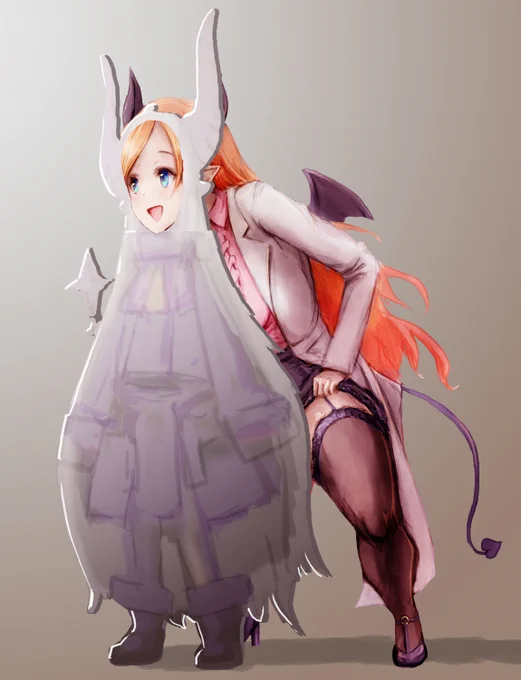子供用パネルにちょっと無理する悪魔 #健全なちょこ先生 