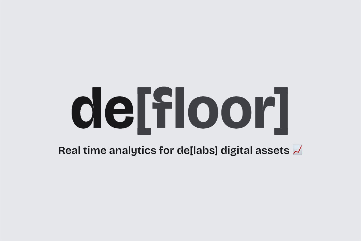 de//alpha bro was tired of checking Magic Eden, Blur, OpenSea, Birdeye, FTX, and Bank of America to find the value of his de[labs] portfolio

so he made defloor.app

it's like Bloomberg Terminal but only for de[labs]

enjoy