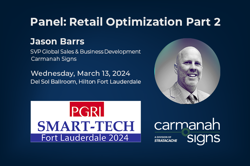 CarmanahSigns's tweet photo. Carmanah’s Jason Barrs is headed to Fort Lauderdale for #PGRI Smart-Tech next week! If you’re interested in the future of the in-store shopping experience, don’t miss him on the “Session 5: Retail Optimization Part 2” panel discussion Wednesday afternoon.

#lottery #retail https://t.co/QacQmYxNFv