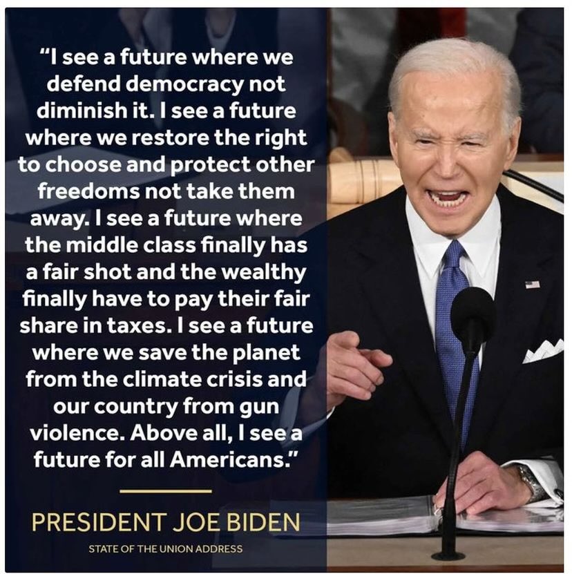 Hope springs eternal with Biden in the WH. There’s no denying that our president loves this country. There’s no question that he will protect our democracy. There’s no doubt that he will toil to help the working class folks. President Biden delivers hope. #ResistanceUnited