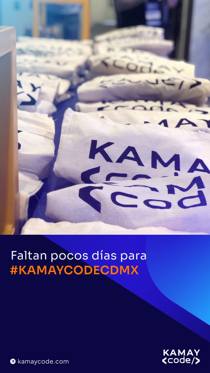 KamayVc's tweet image. ¡Comienza la cuenta regresiva! Queda menos de una semana para #KamayCodeCDMX🌟

Acompañamos a impulsar el cambio 🚀 Reserva tu lugar en bit.ly/3R3sZ5A

📅 13 de marzo
📍 Espacio R (Av. México Coyoacán 40, CDMX)