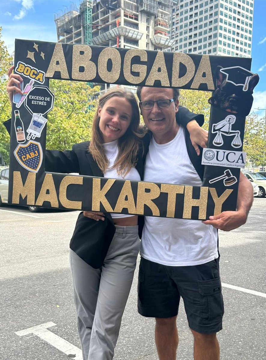 cgmackarthy's tweet photo. Felicitaciones @sere_mac !!!
Me siento muy, muy feliz por tu logro, lo tenes muy merecido! 
Demostraste que el esfuerzo y el sacrificio valen la pena.
Estoy muy orgulloso de vos!🥰
Te quiero mucho, mucho!!!
❤️❤️❤️ https://t.co/vLL1mDAcLZ