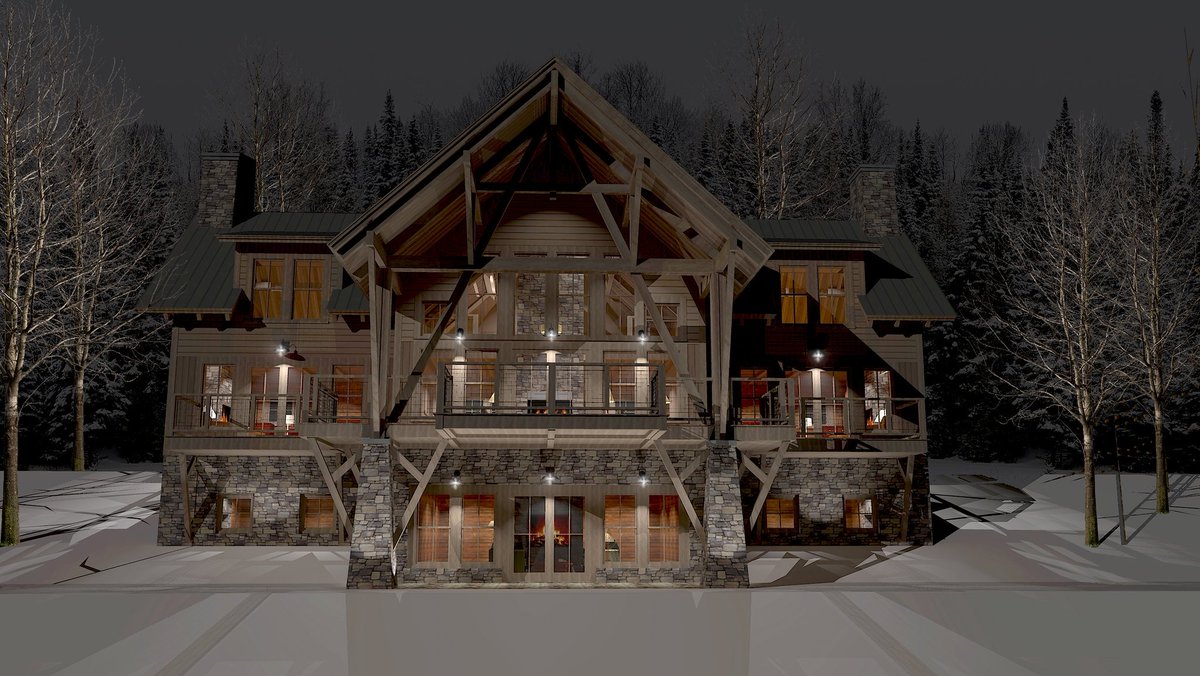 reillydesign's tweet image. Only a few winter weekend nights left. #winter #winternight #skihouse