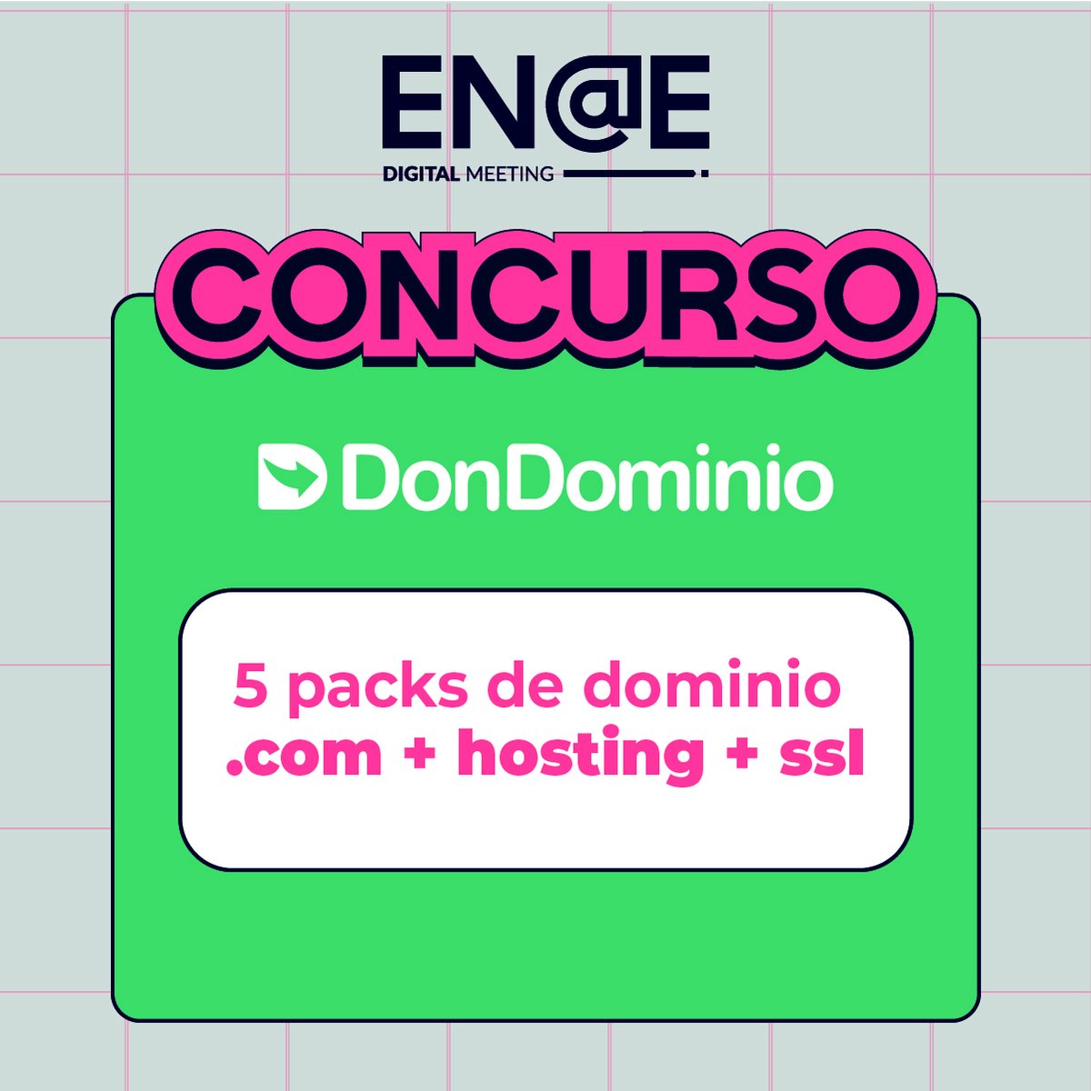 ENAEbusiness's tweet photo. ¿Cómo participar?

👉Sigue a @enaebusiness y @DonDominio

Retuitea este tuit: 💪 Haz tu #Networking digital con nosotros. #ENAEDM24 #somosENAE #ENAE https://t.co/8gkSXedx5N