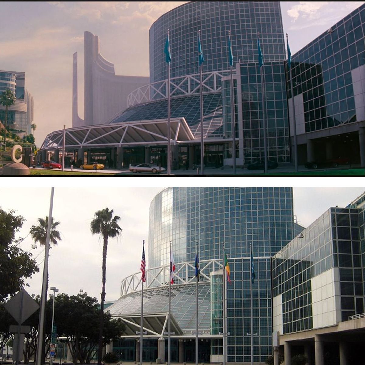 ConventionLA's tweet image. We're taking it old school for today's #FilmFriday. Headed back to 1993 for Demolition Man starring Sylvester Stallone. Even though the movie was released in 93', it was set in 2032. Take a look at our South Lobby (in the future)!

#LACC #filmlocations #filmscouts