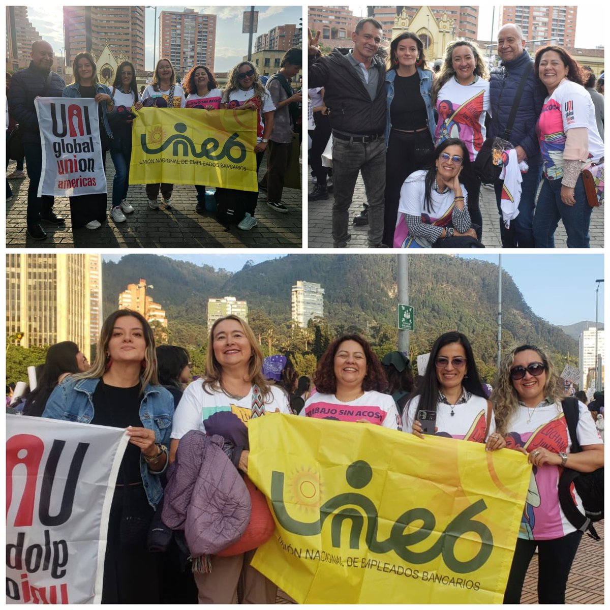 unebcolombia's tweet photo. UNEB Hoy en Marcha 8M en Bogotá. Las Mujeres transformamos la sociedad porque Juntas Somos Más!! https://t.co/msPsIjI4SS