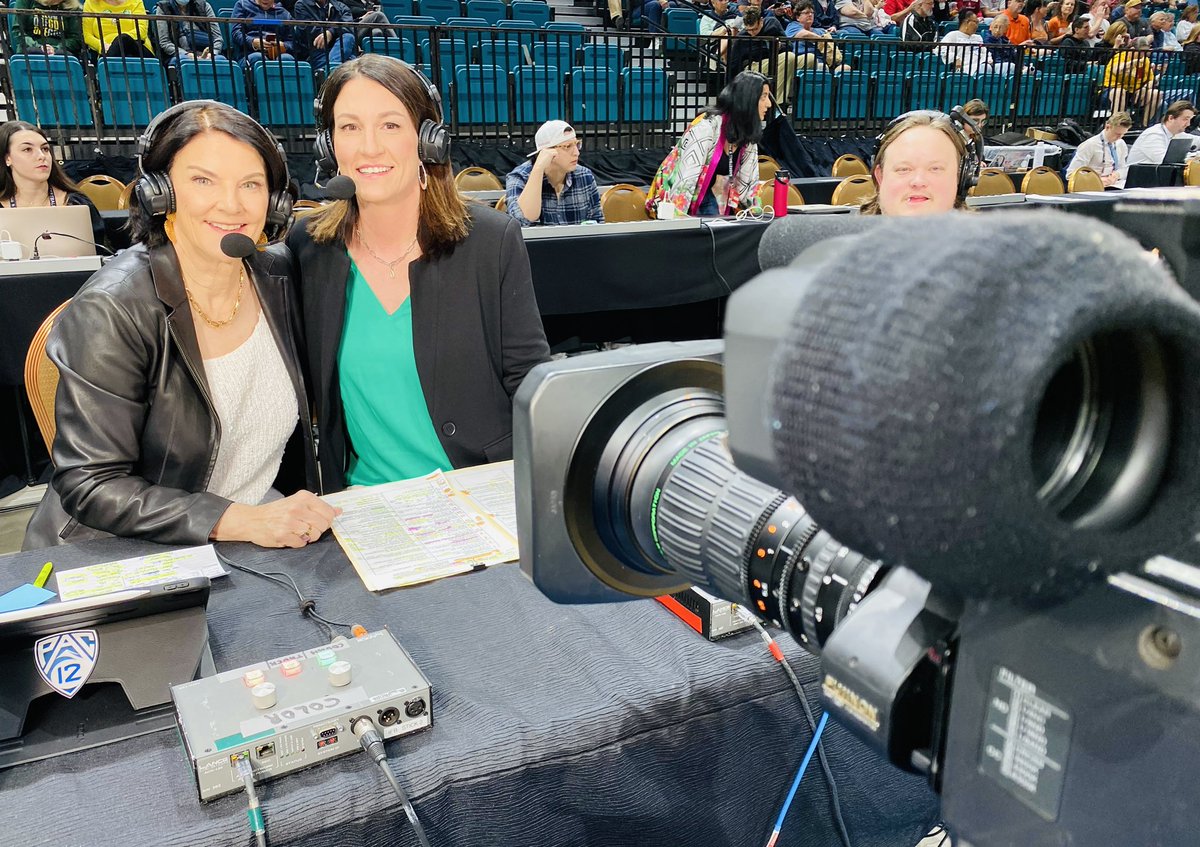 This is it! 12 seasons side-by-side and these are the final @pac12 WB Tournament games for me and @realmarymurphy ! What a Fun and Amazing Honor it’s Been! 4 Top 25 Teams remain! @StanfordWBB v @BeaverWBB and @USCWBB v @UCLAWBB @Pac12Network 5:30/ 7PT Let’s Do This! #TheBest