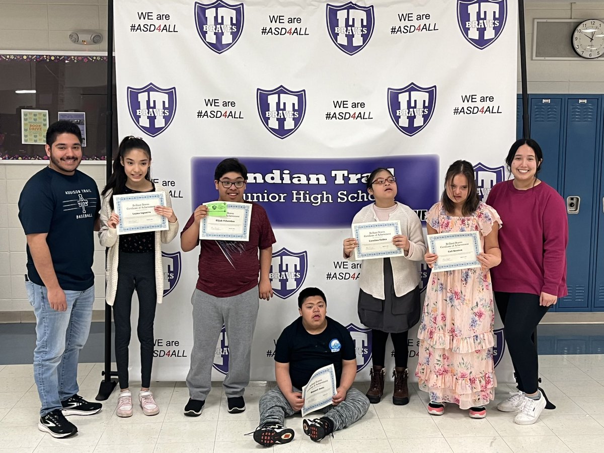 Proud of all the students at the <a href="/itbebrave/">Indian Trail</a> brilliant Braves breakfast this morning! #ASD4all