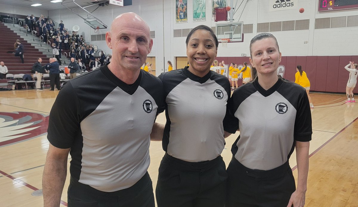 wpiotrowski11's tweet photo. A SPECIAL THANK YOU to our officiating crew for tonights Section 5 AA Final Girls basketball game between Jordan and Providence Academy. @MSHSL @MSHSL_Officials @MSHSLjohn https://t.co/gKfzNDHS8n